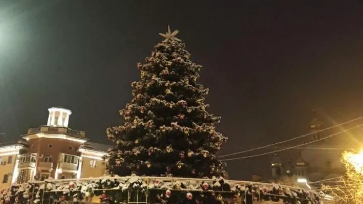 В оккупированном Мариуполе рухнула главная новогодняя ёлка – в Сети опубликовано видео инцидента