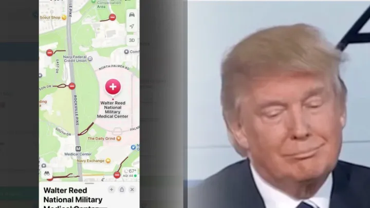 Канал КСИР: Трамп госпитализирован? Дороги, ведущие к госпиталю Уолтер Рид, перекрыты. Рубио потирает руки