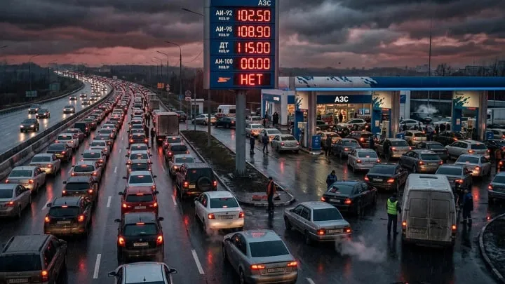 К очередям на АЗС добавилась ещё одна проблема: Ряженые выводят народ из себя