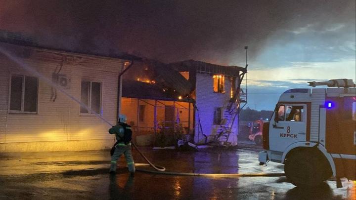 Пожар на предприятии в Курской области произошел из-за атаки дрона – губернатор